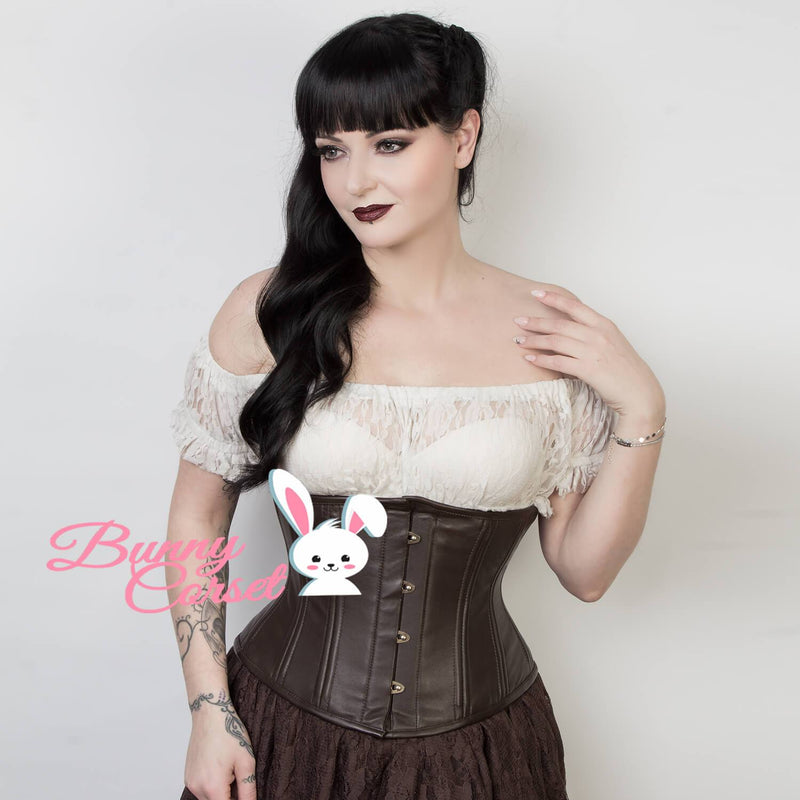 Jerrilyn Brown Leather Corset