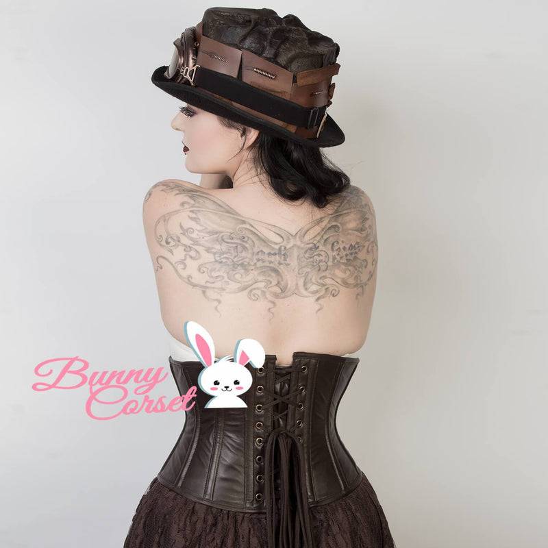 Beatrice Waspie Leather Corset