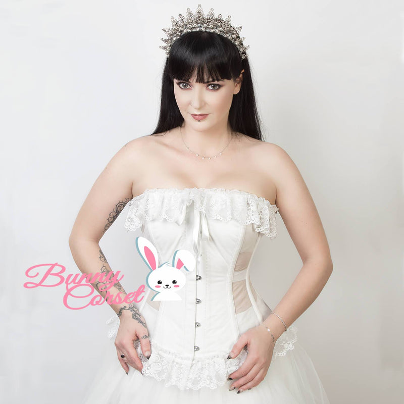 Michaela White Overbust Corset