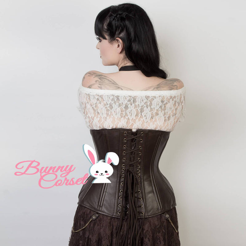 Sylvia Leather Underbust Corset