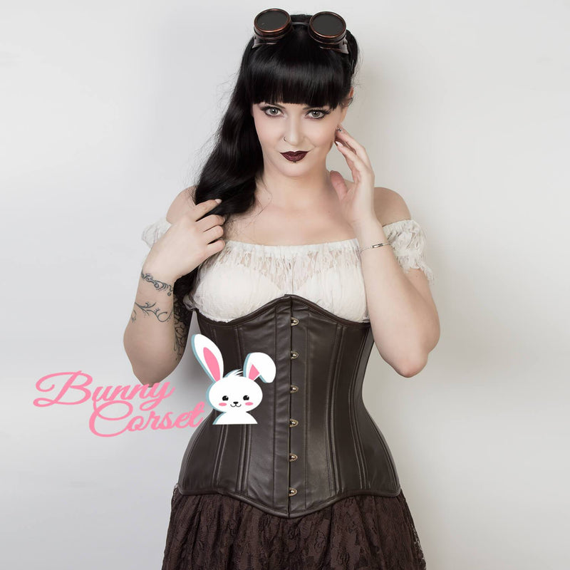 Jenna Underbust Leather Corset