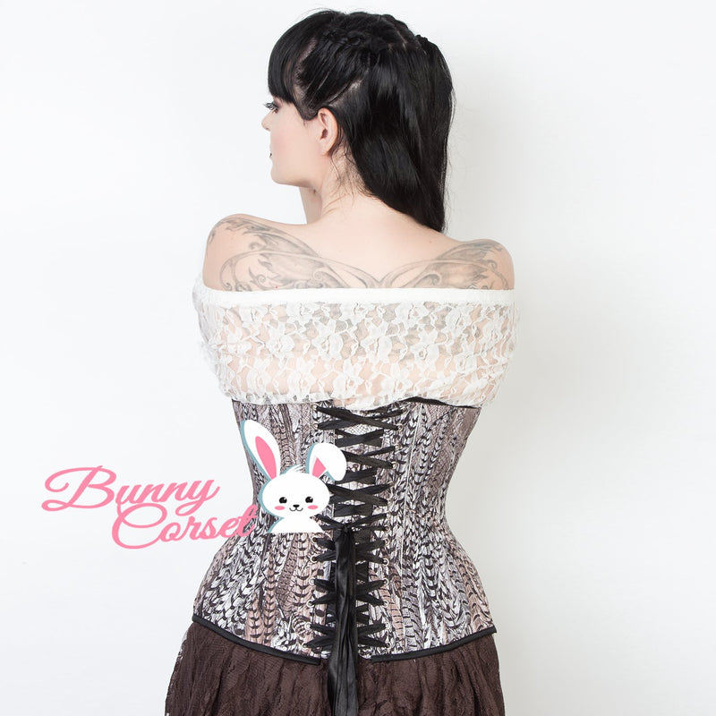 Kamryn Feather Print Corset