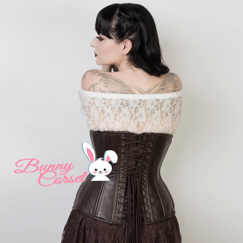Legacy Brown Leather Corset