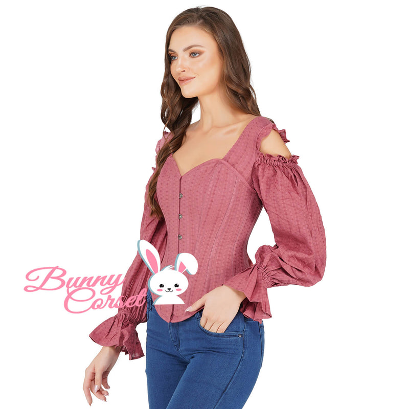 Catherine Overbust Cotton Corset