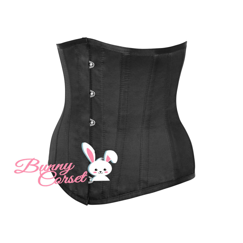 Briella Black Satin Corset