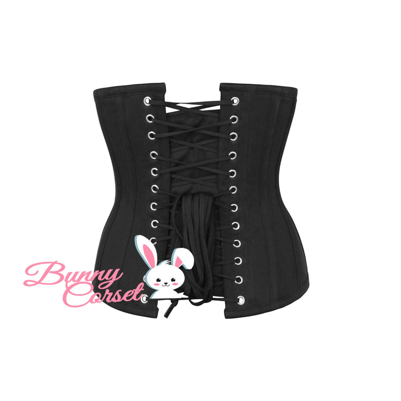 Mariah Black Cotton Corset