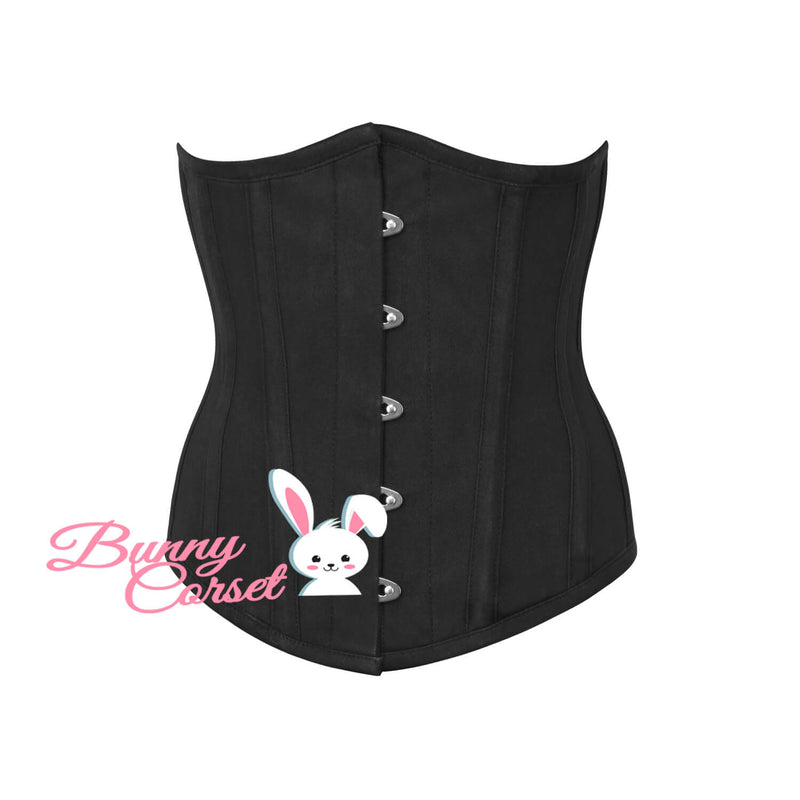 Mariah Black Cotton Corset