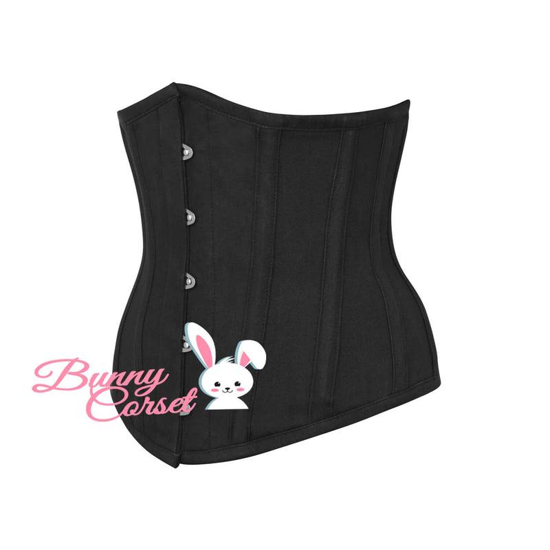 Mariah Black Cotton Corset