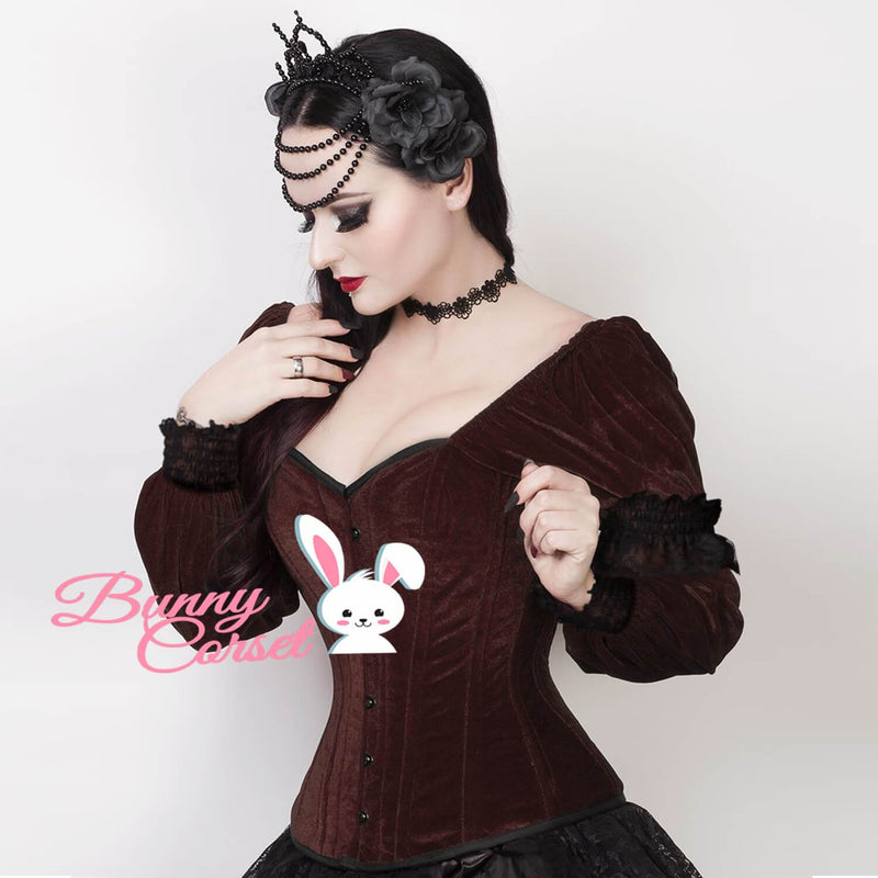 Yara Overbust Brown Corset
