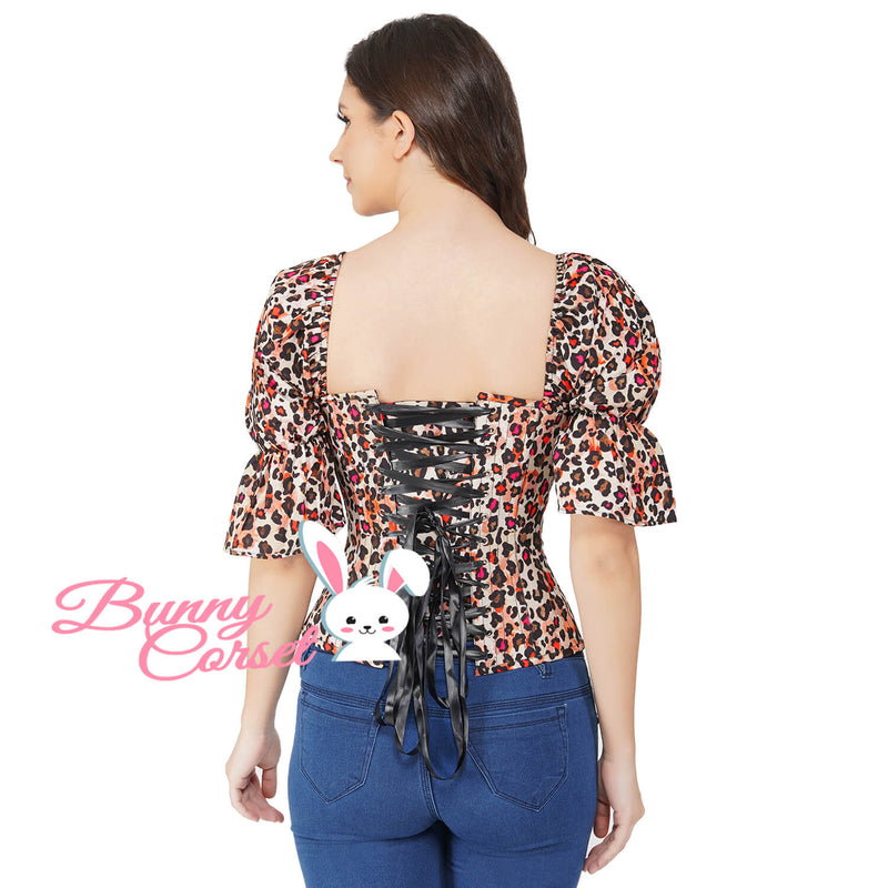 Mavis Leopard Corset