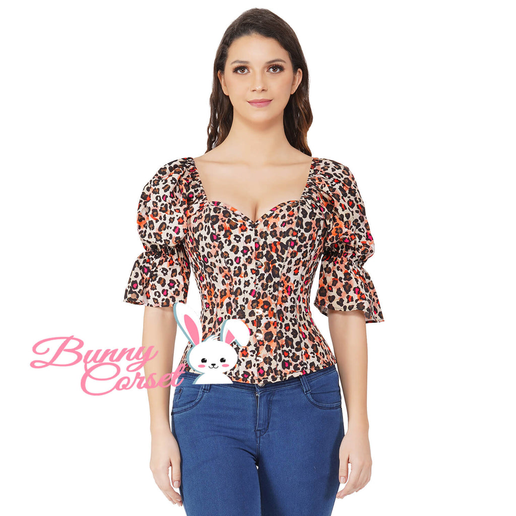 Mavis Leopard Corset