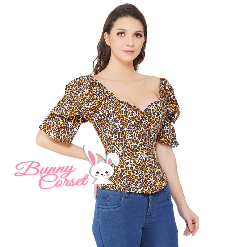 Lilianna Leopard Corset