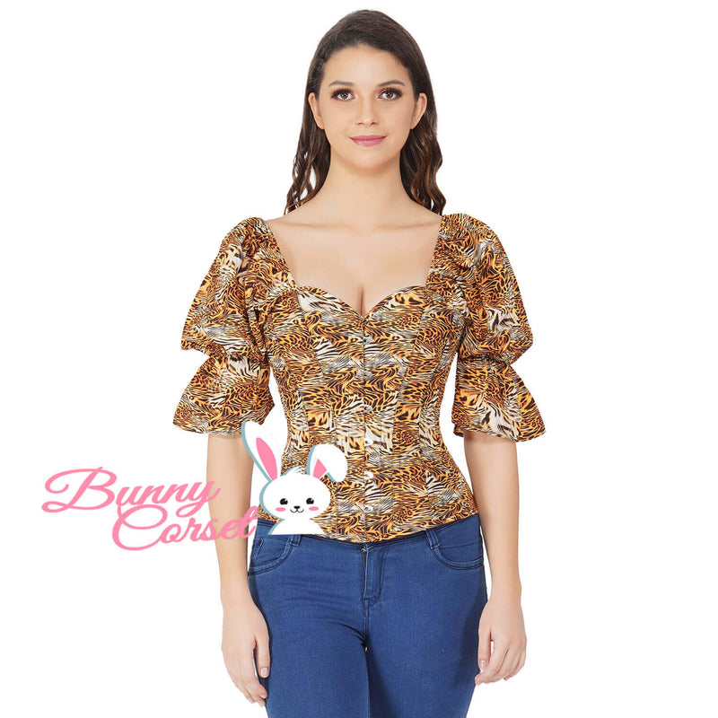 Rosalyn Tiger Print Corset