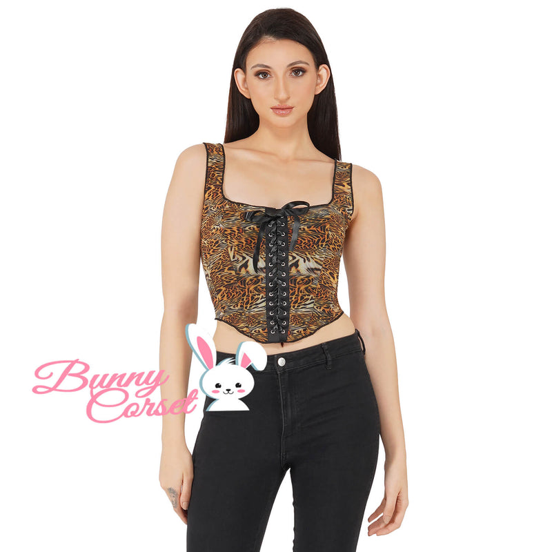 Della Tiger Corset Top