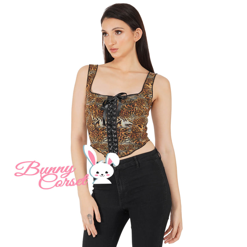 Della Tiger Corset Top