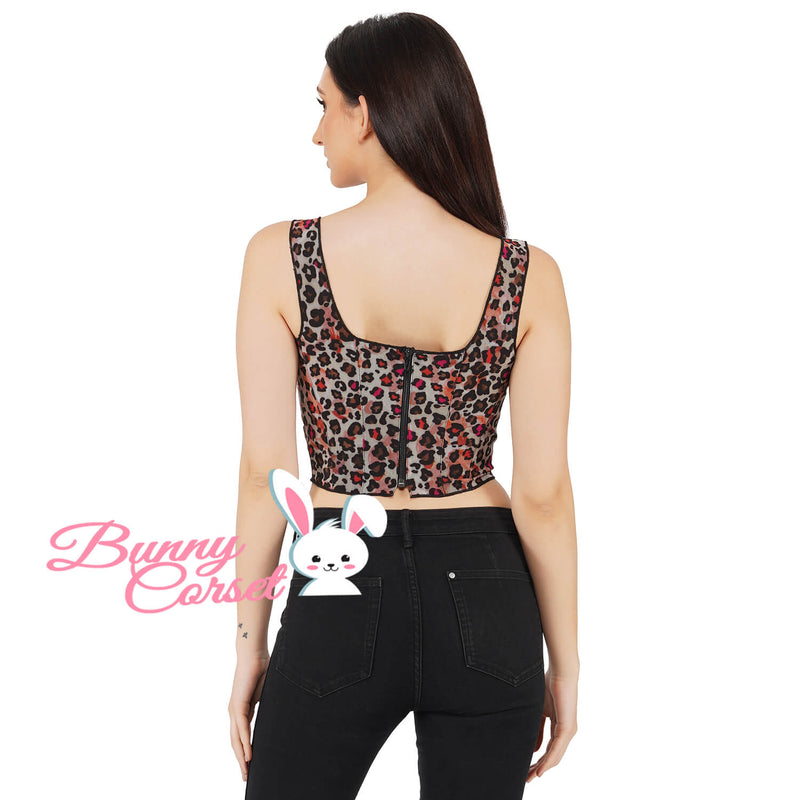 Elsa Leopard Corset Top