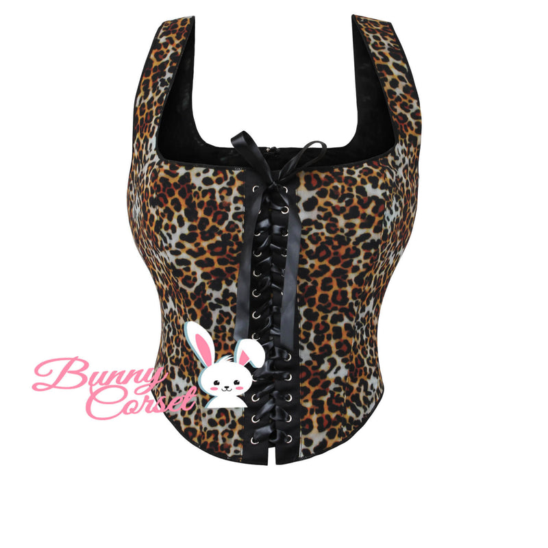 Zoya Leopard Corset Top