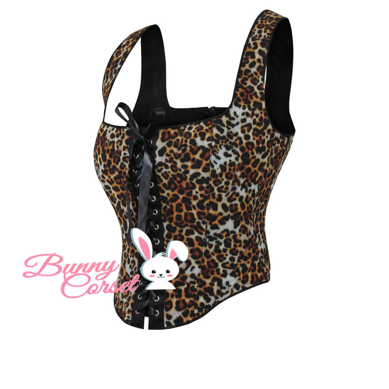 Zoya Leopard Corset Top