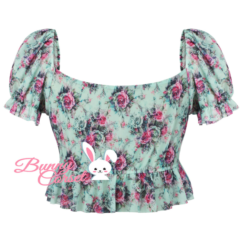 Acadia Rose Mesh Top