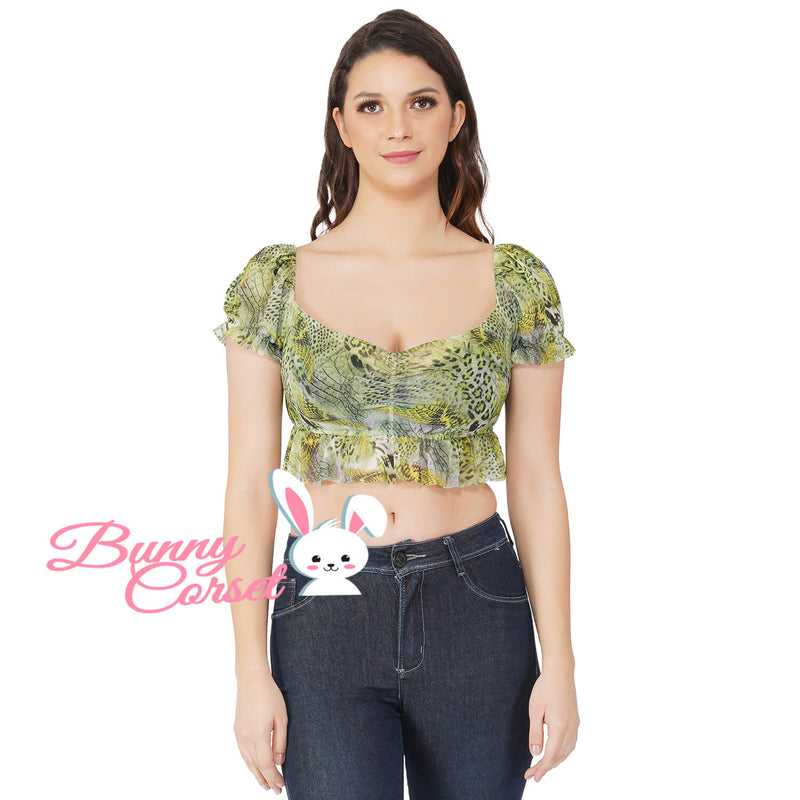 Apollonia Snake Print Top