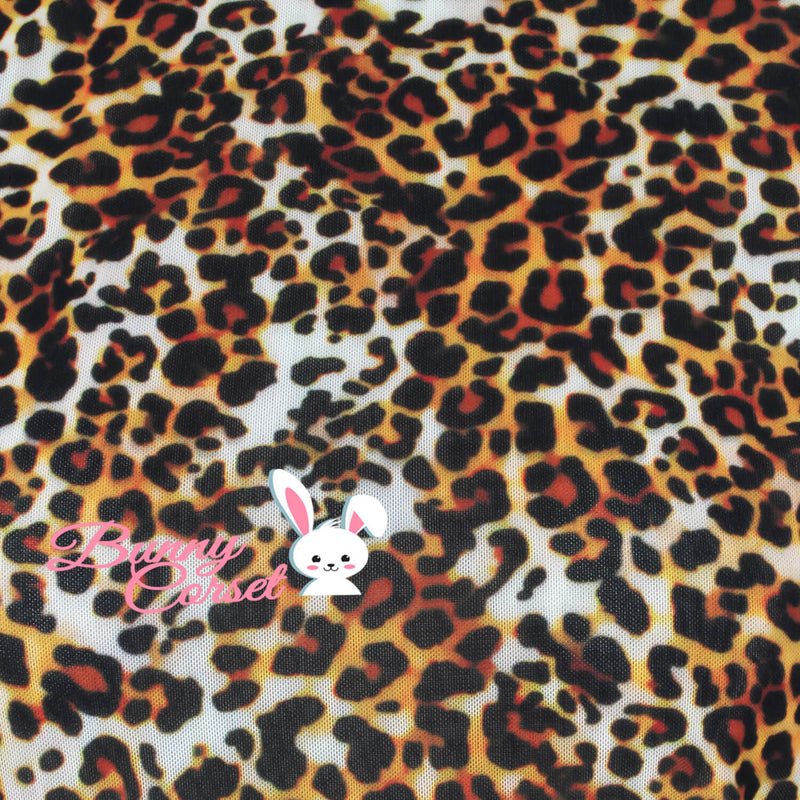 Faina Leopard Mesh Top