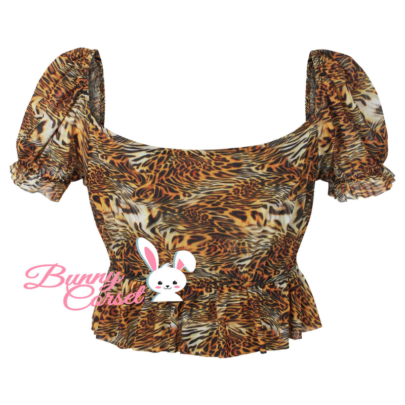 Elanie Tiger Print Top