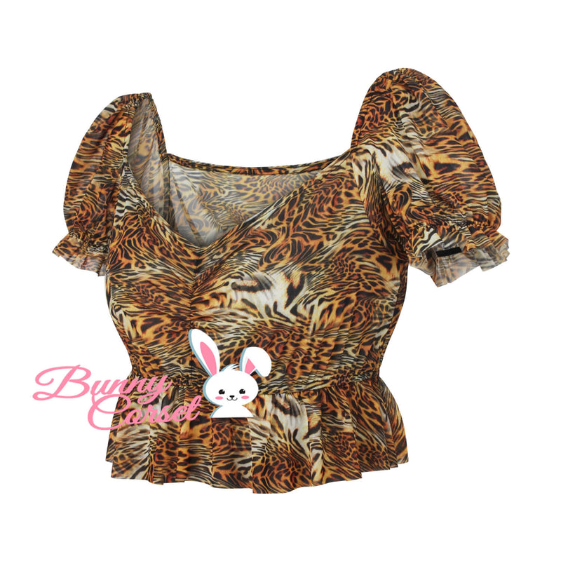 Elanie Tiger Print Top