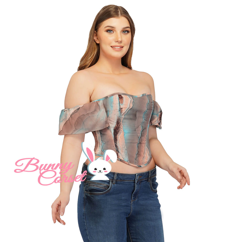 Ariyah Cold Shoulder Corset Top