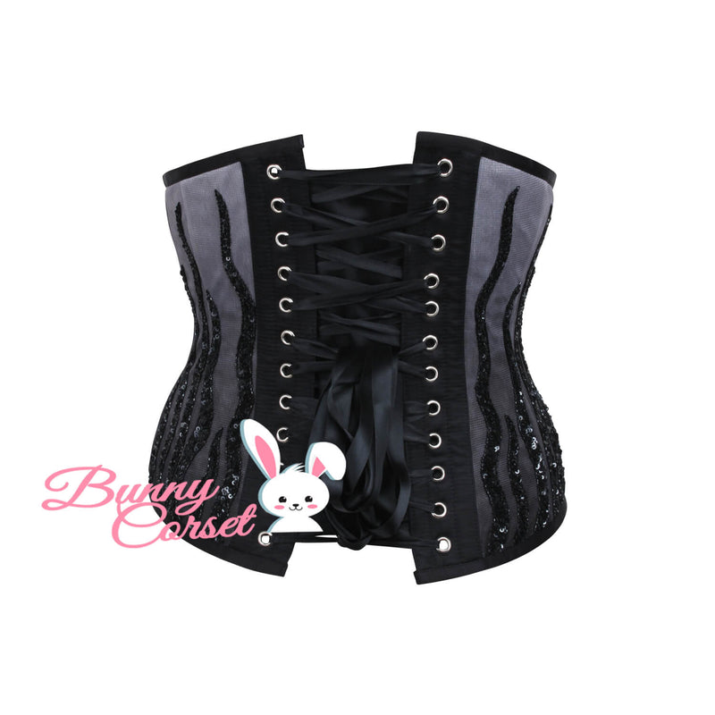 Makenna Mesh Sequin Corset