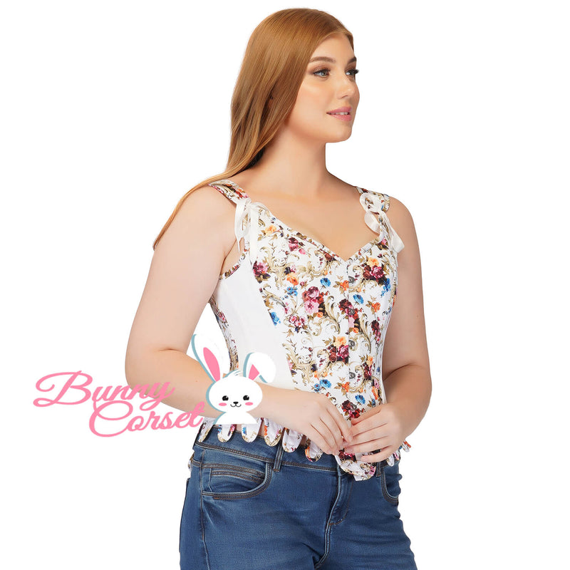 Laurel Floral Print Corset