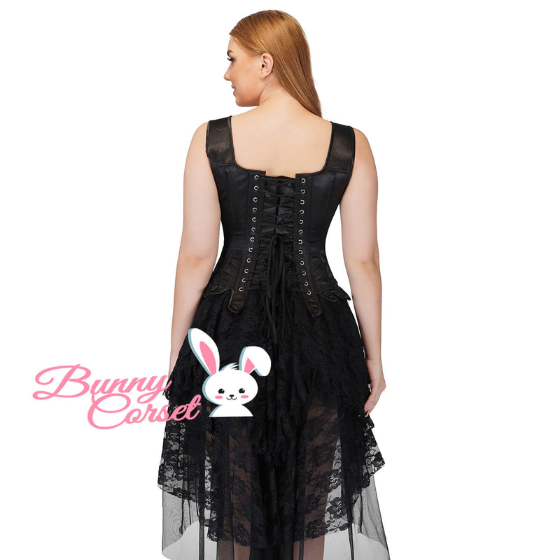 Dalary Black Satin Corset