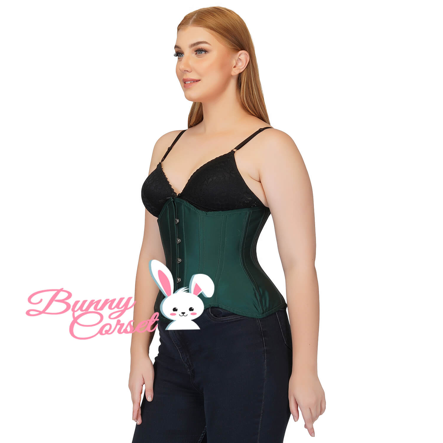 Aurora Green Curvy Corset – Bunny Corset