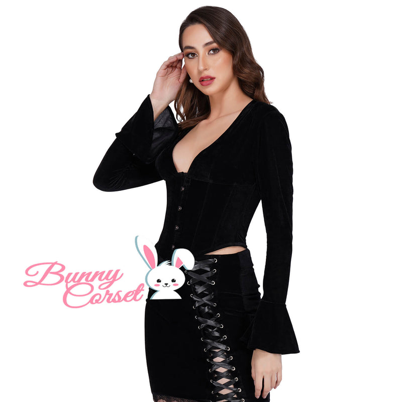 Torie Black Corset Top