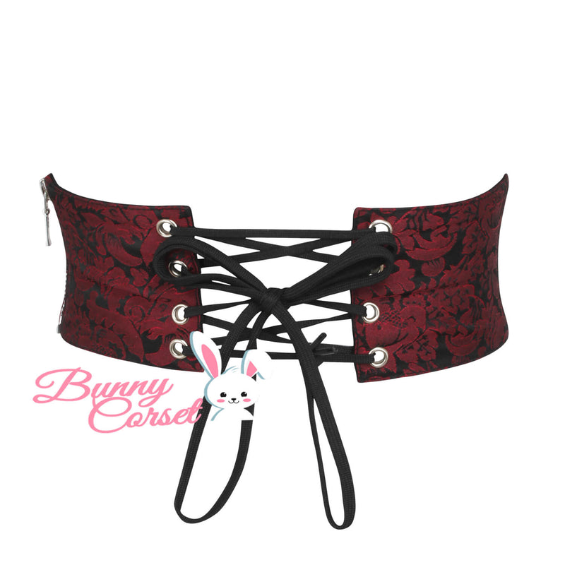 Janessa Maroon Corset Belt