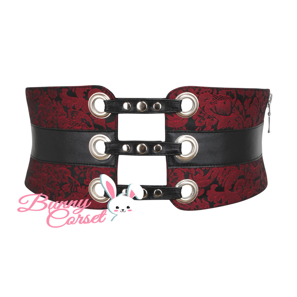 Janessa Maroon Corset Belt