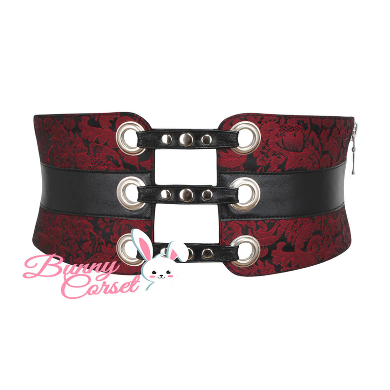 Janessa Maroon Corset Belt