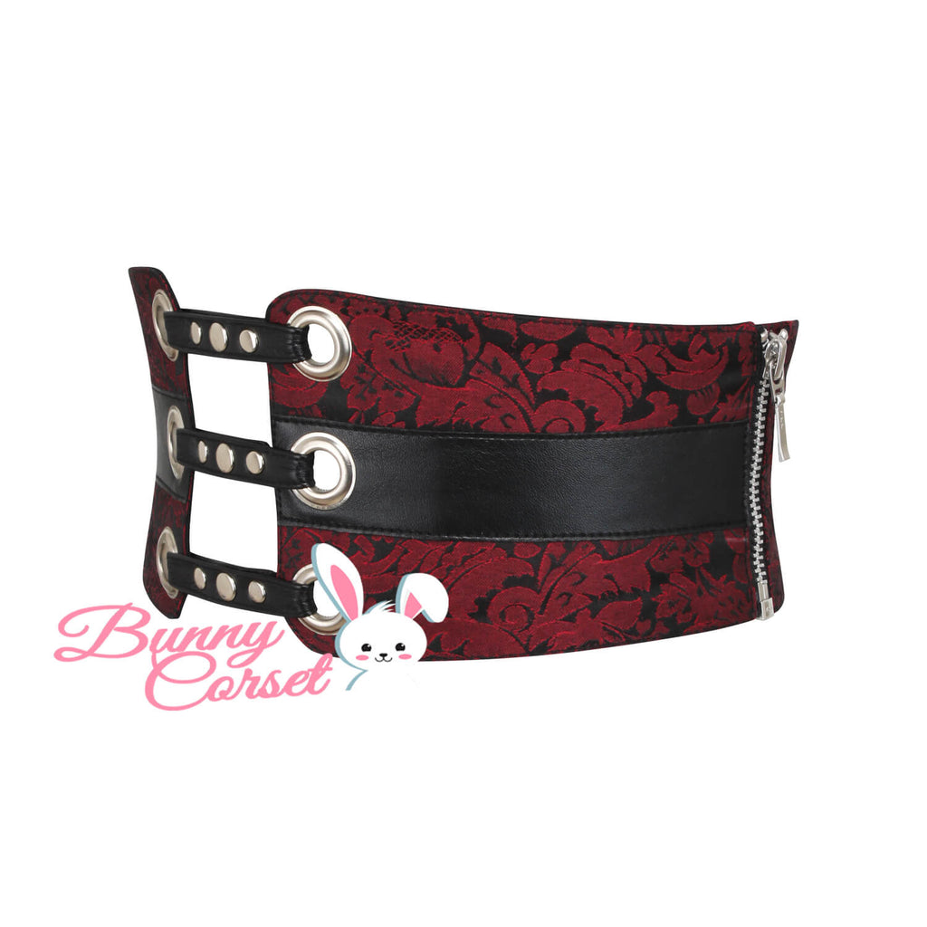 Janessa Maroon Corset Belt
