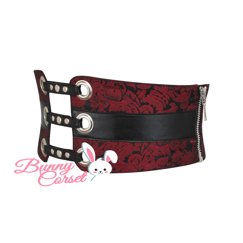 Janessa Maroon Corset Belt