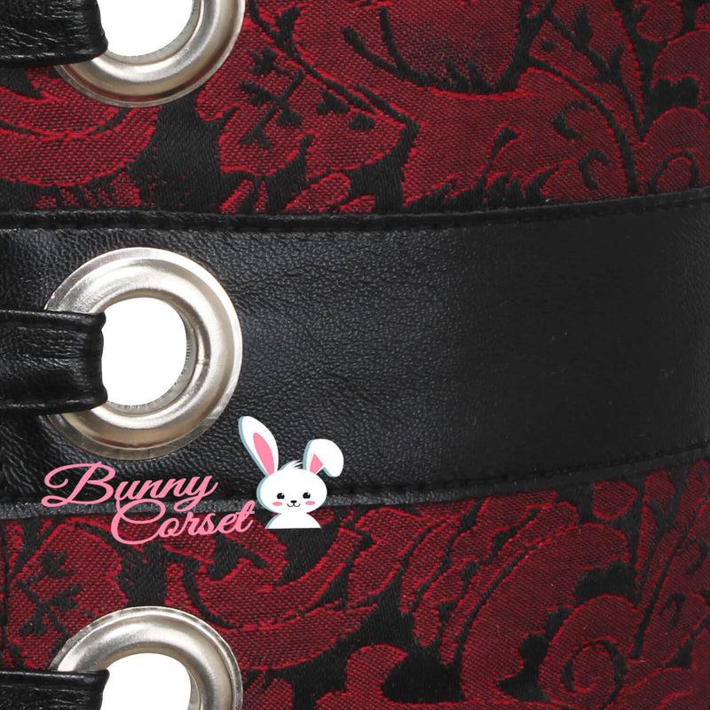 Janessa Maroon Corset Belt