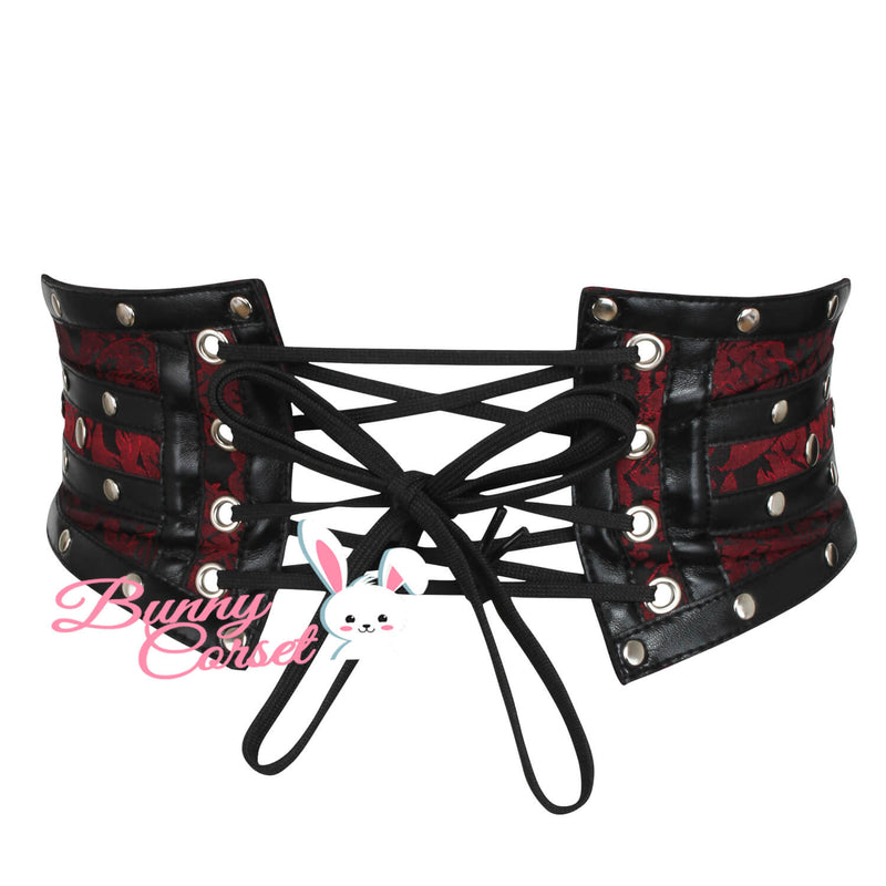 Kayleen Maroon Corset Belt