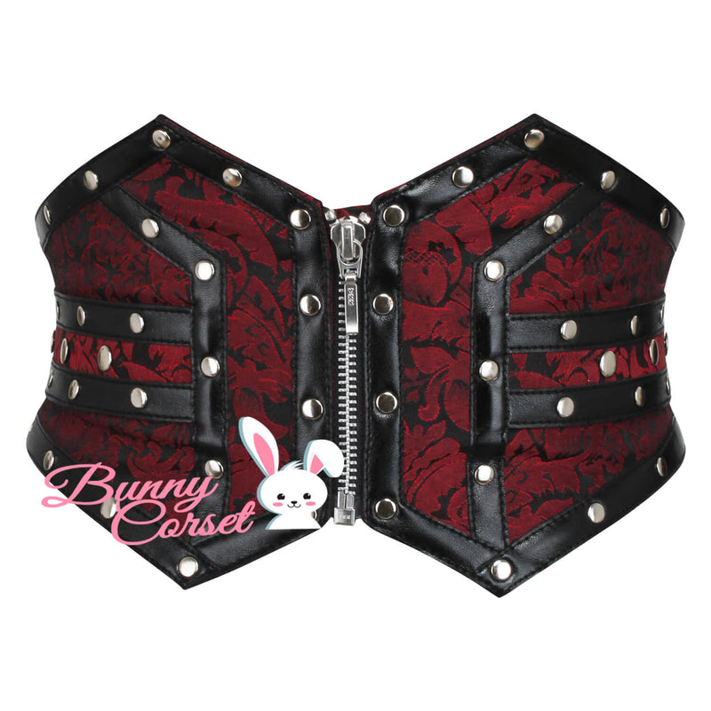 Kayleen Maroon Corset Belt