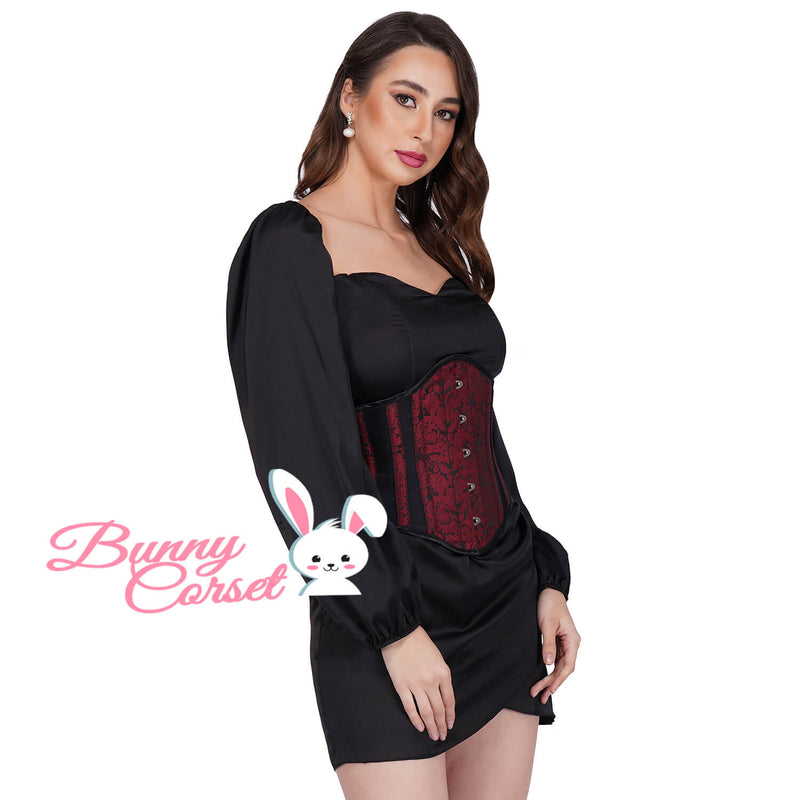Callison Maroon Waspie Corset