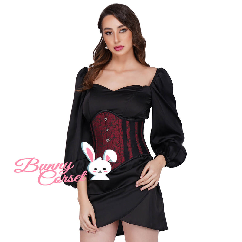 Callison Maroon Waspie Corset