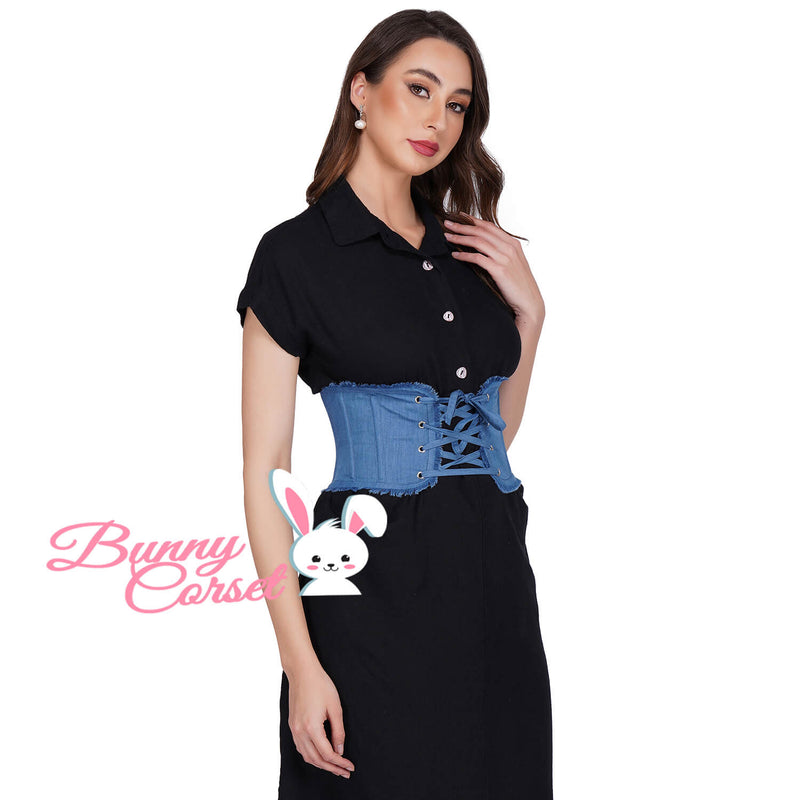 Jerica Denim Corset Belt