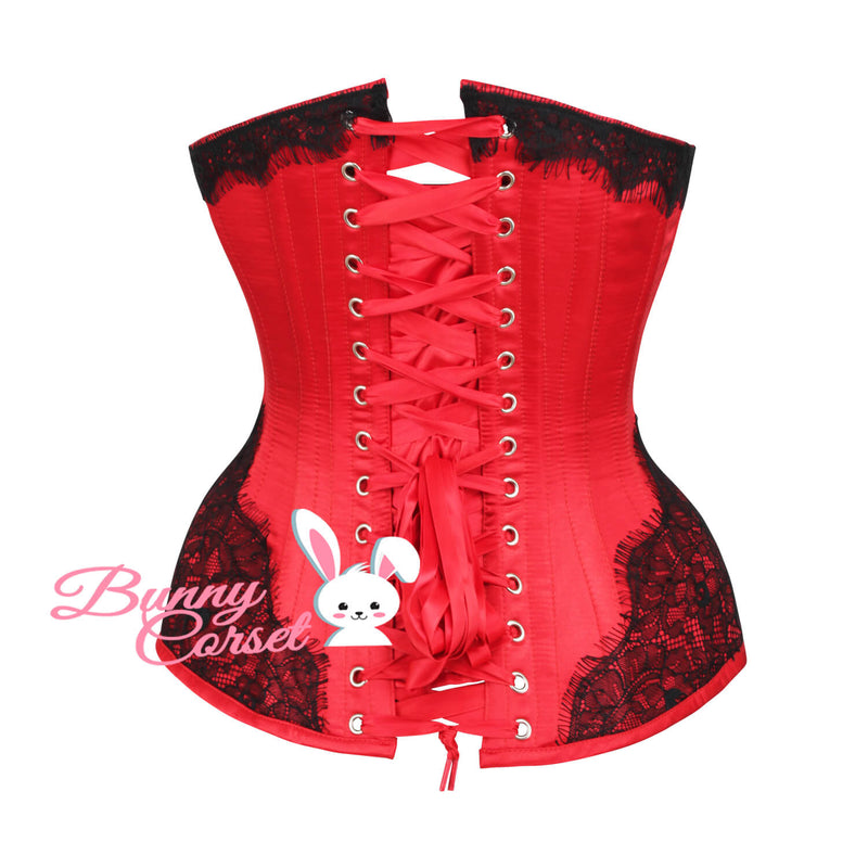 Lesha Red Satin Corset