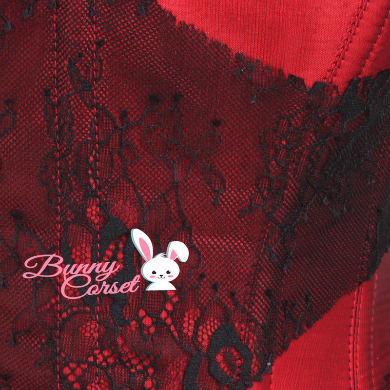 Taylee Maroon Overbust Corset