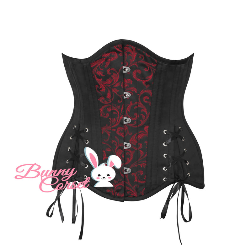 Sheloa Maroon Curvy Corset