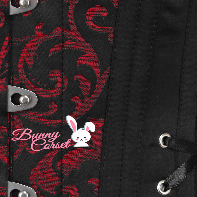 Sheloa Maroon Curvy Corset