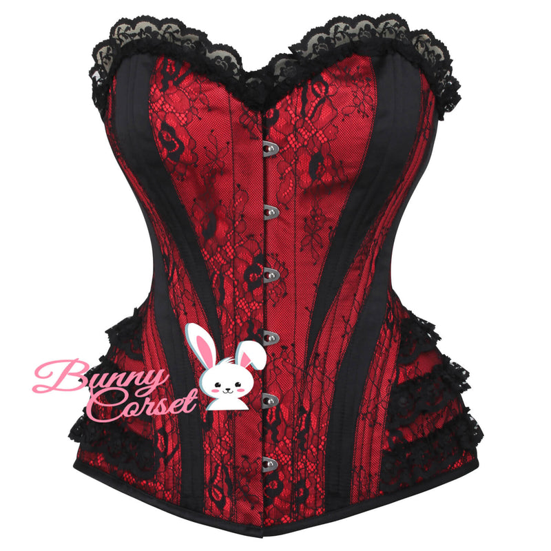 Risika Lace Overlay Corset