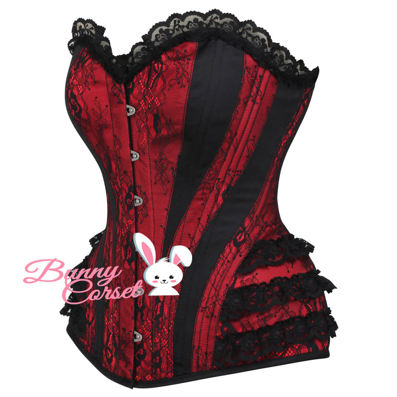 Risika Lace Overlay Corset